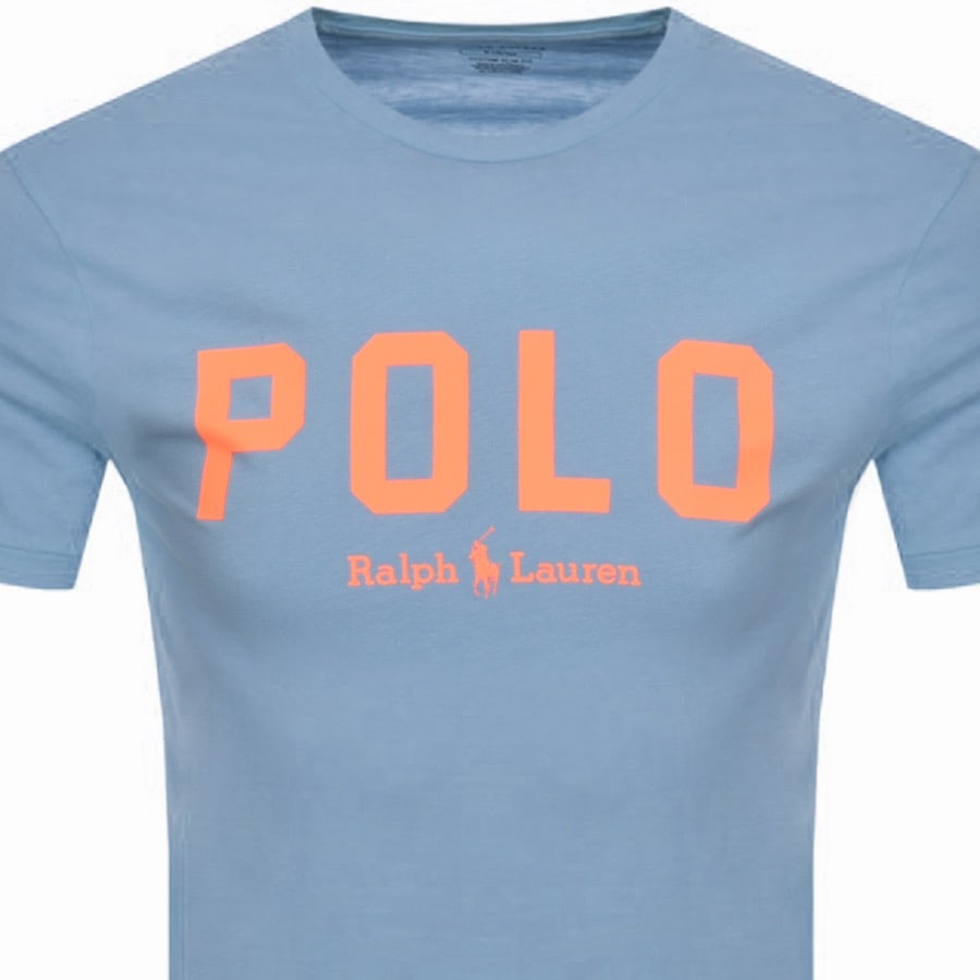 Alternative Image for ProductRalph Lauren Polo Print T Shirt Blue2
